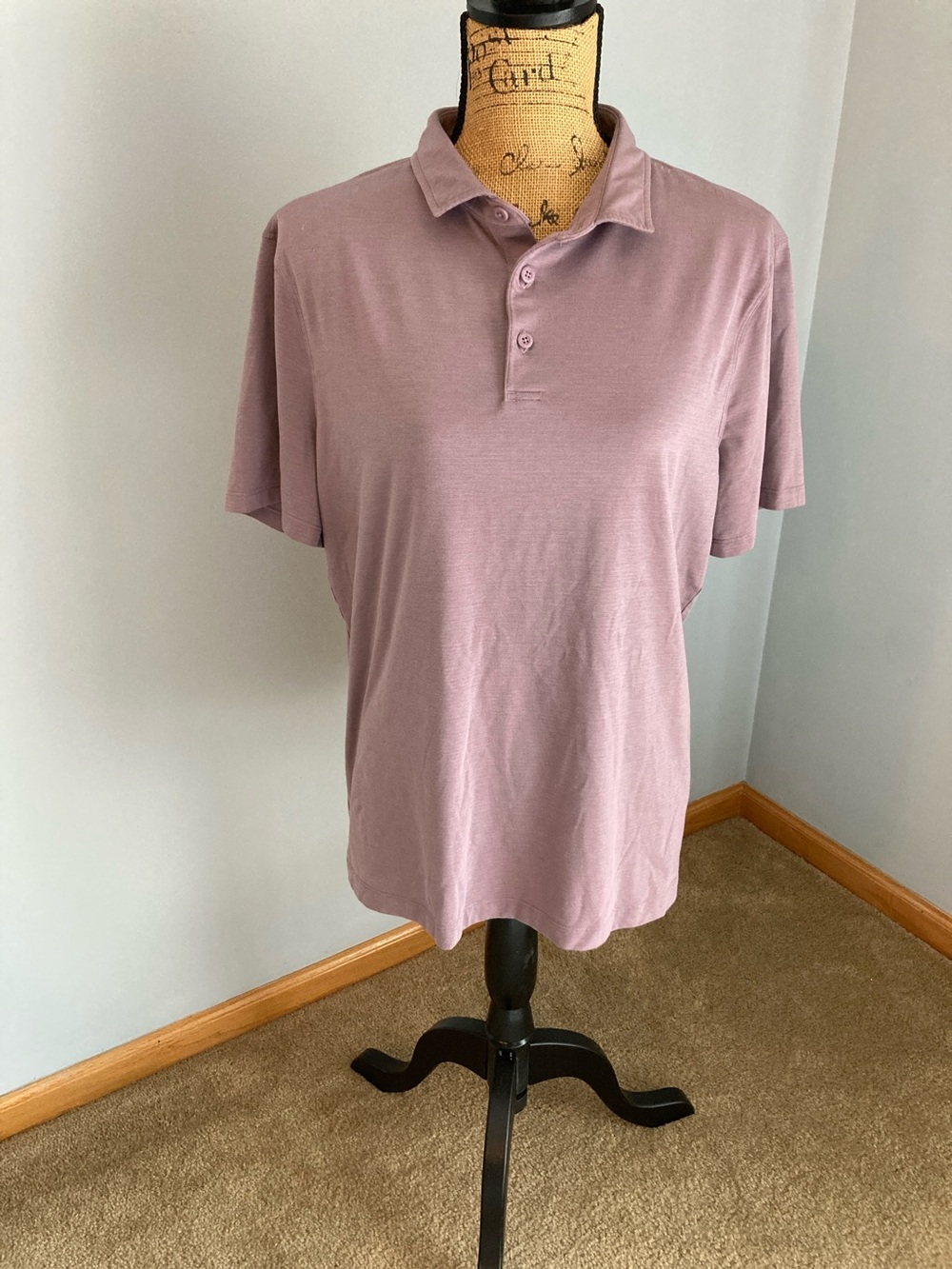 Lululemon Short-Sleeve Polo Men-No Size Tag-Read Thru for measurement